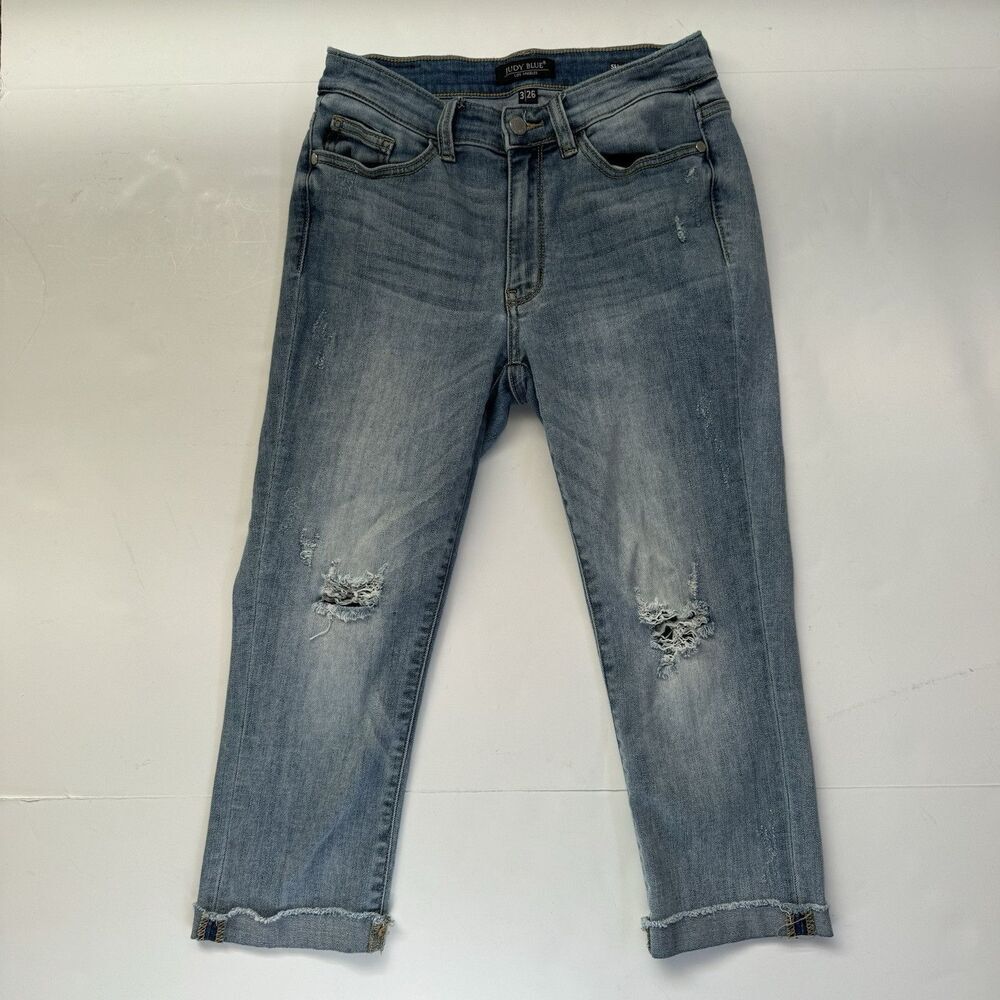 Judy Blue Light Blue Cropped Jeans